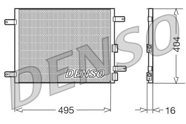DENSO DCN01023 Condenser, air conditioning