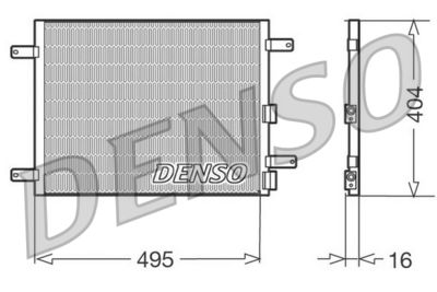 Condenser, air conditioning DENSO DCN01023