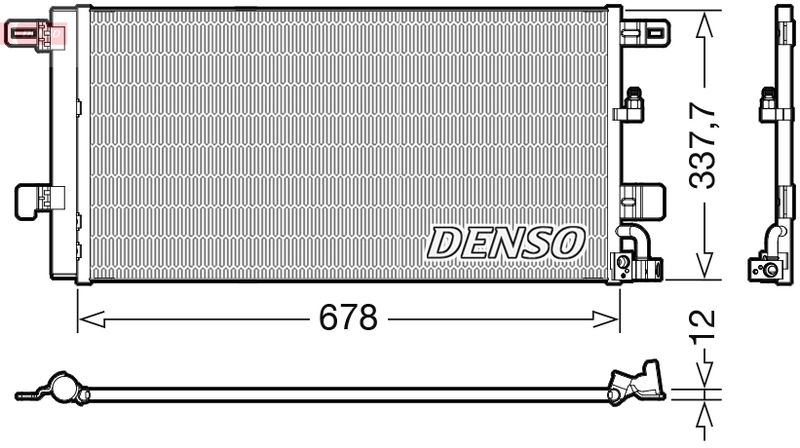 DENSO DCN02001 Condenser, air conditioning