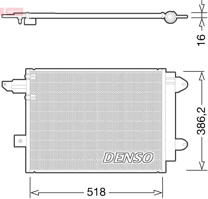 DENSO DCN02005 Condenser, air conditioning
