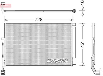 Condenser, air conditioning DENSO DCN02007