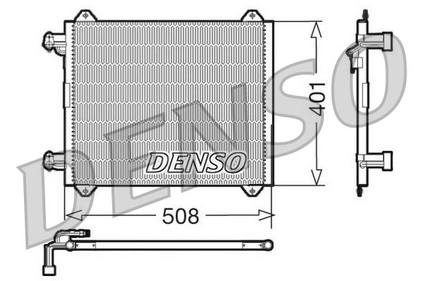 DENSO DCN02009 Condenser, air conditioning