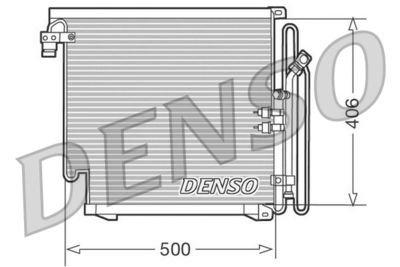 Condenser, air conditioning DENSO DCN02010