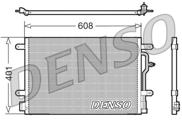 DENSO DCN02011 Condenser, air conditioning