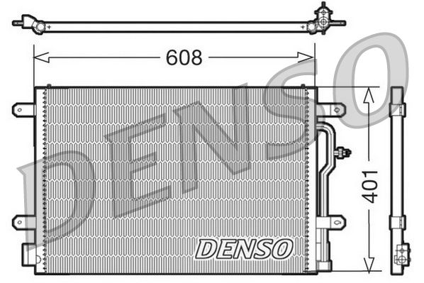 DENSO DCN02012 Condenser, air conditioning