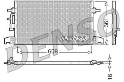 Condenser, air conditioning DENSO DCN02016