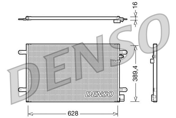 DENSO DCN02017 Condenser, air conditioning