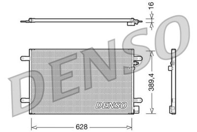 Condenser, air conditioning DENSO DCN02017