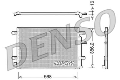 Condenser, air conditioning DENSO DCN02018