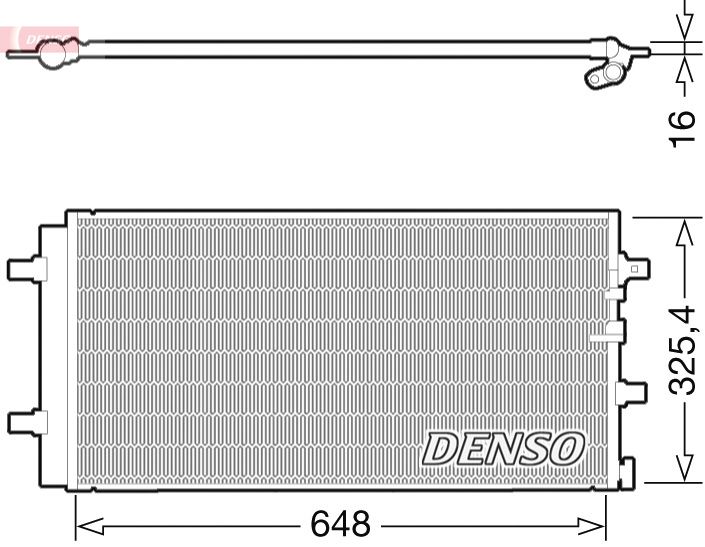DENSO DCN02021 Condenser, air conditioning
