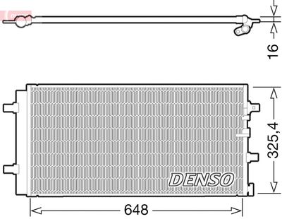 Condenser, air conditioning DENSO DCN02021