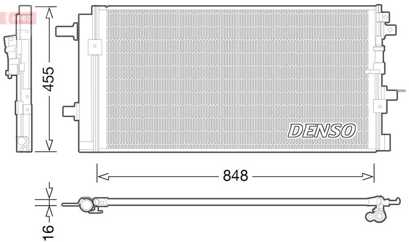 DENSO DCN02023 Condenser, air conditioning