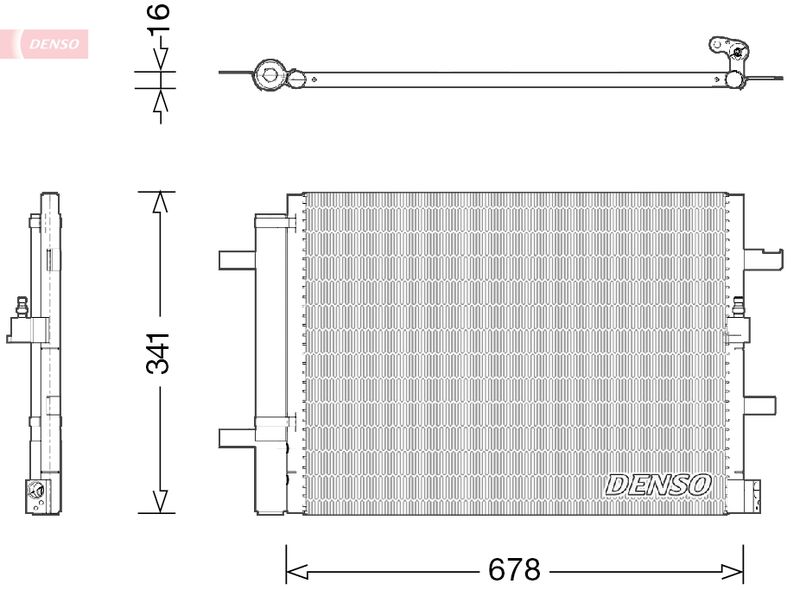 DENSO DCN02026 Condenser, air conditioning