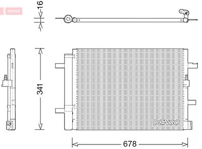Condenser, air conditioning DENSO DCN02026