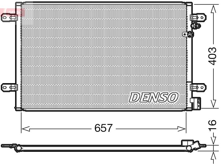 DENSO DCN02031 Condenser, air conditioning