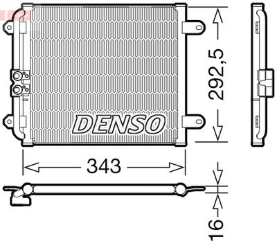 Condenser, air conditioning DENSO DCN02032