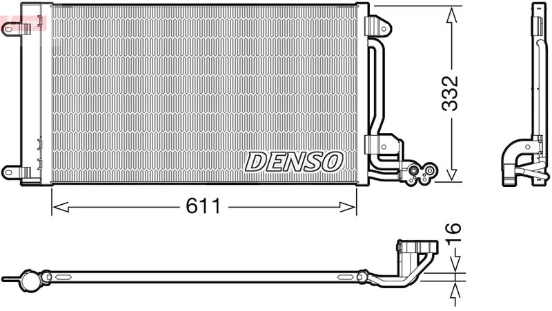 DENSO DCN02034 Condenser, air conditioning
