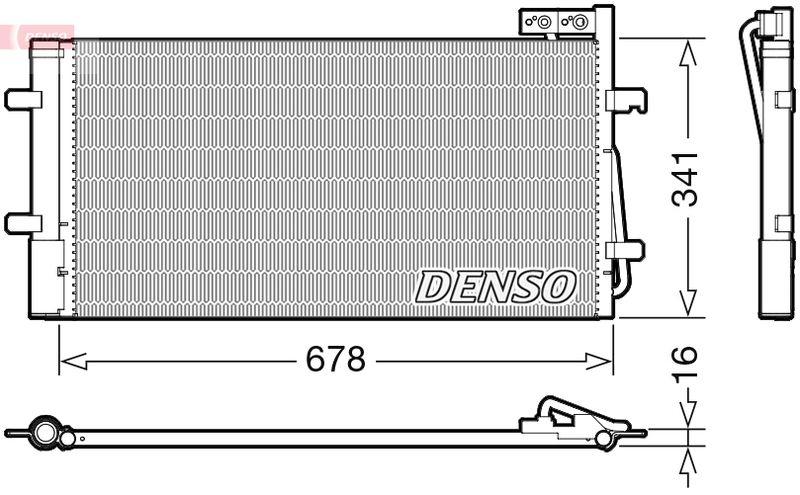 DENSO DCN02035 Condenser, air conditioning