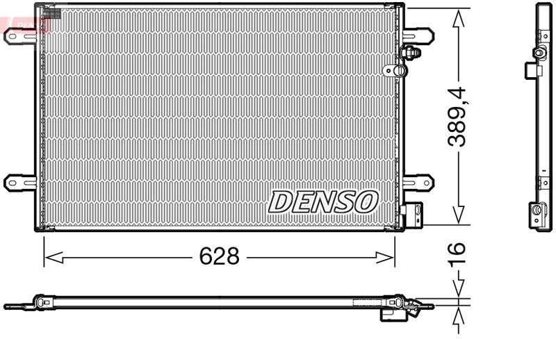 DENSO DCN02037 Condenser, air conditioning