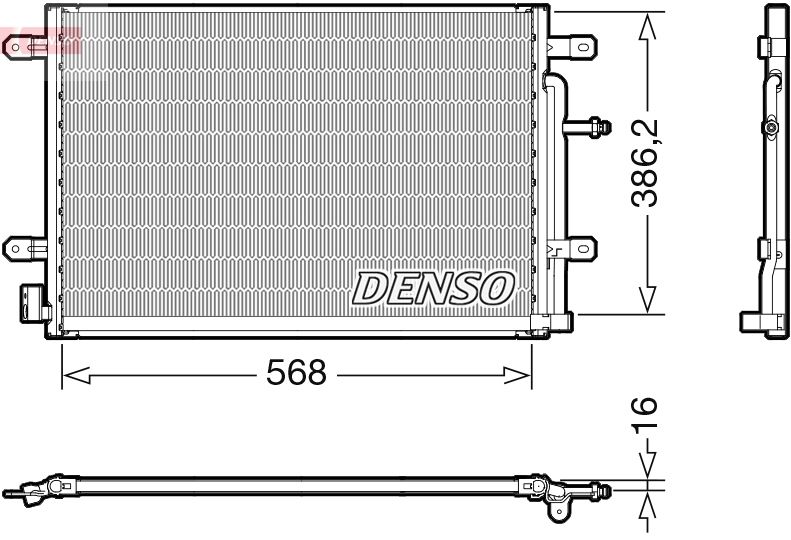 DENSO DCN02038 Condenser, air conditioning