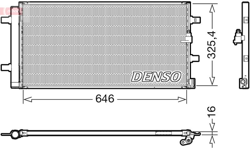 DENSO DCN02041 Condenser, air conditioning