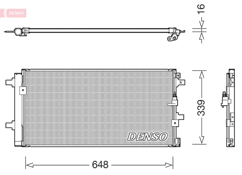 DENSO DCN02043 Condenser, air conditioning