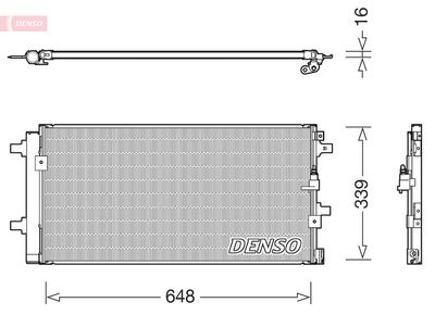 Condenser, air conditioning DENSO DCN02043