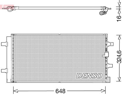 Condenser, air conditioning DENSO DCN02044