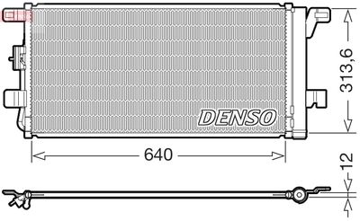 Condenser, air conditioning DENSO DCN02049
