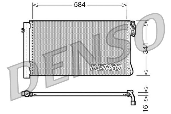 DENSO DCN05012 Condenser, air conditioning