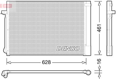 Condenser, air conditioning DENSO DCN05013