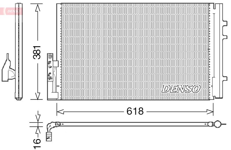 DENSO DCN05014 Condenser, air conditioning