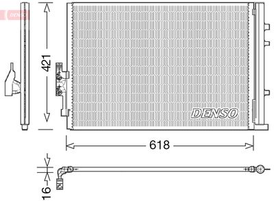 Condenser, air conditioning DENSO DCN05016