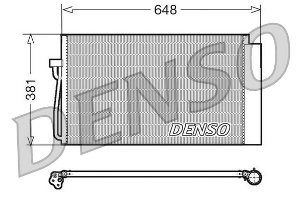 DENSO DCN05017 Condenser, air conditioning