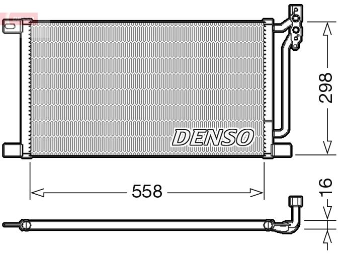 DENSO DCN05020 Condenser, air conditioning