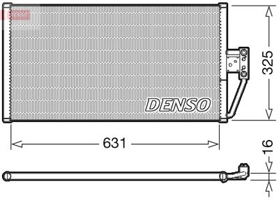 Condenser, air conditioning DENSO DCN05021