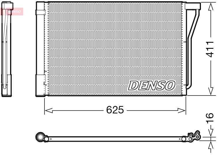 DENSO DCN05022 Condenser, air conditioning