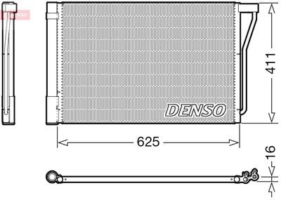 Condenser, air conditioning DENSO DCN05022