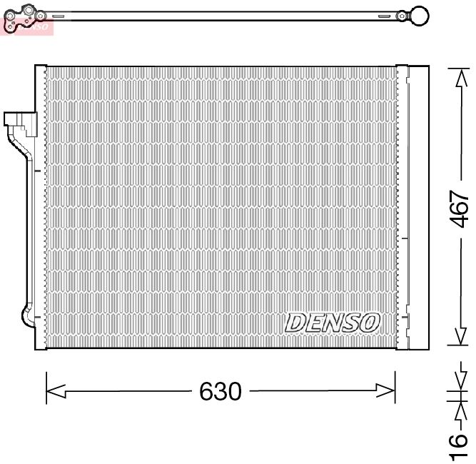 DENSO DCN05029 Condenser, air conditioning