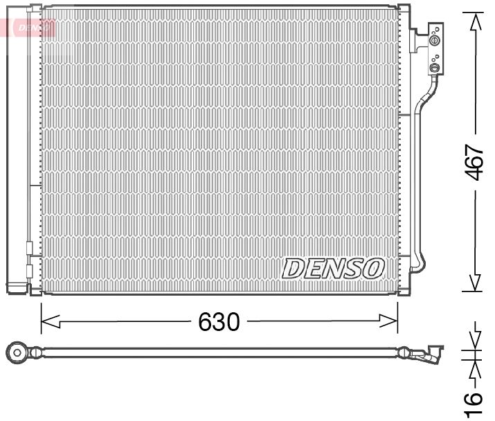 DENSO DCN05031 Condenser, air conditioning
