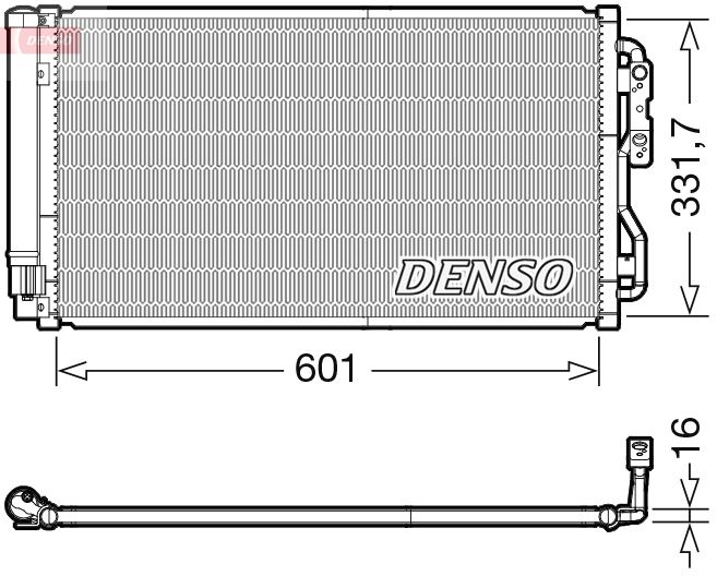 DENSO DCN05033 Condenser, air conditioning