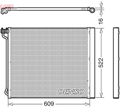 Condenser, air conditioning DENSO DCN05034
