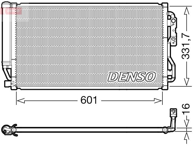 DENSO DCN05035 Condenser, air conditioning