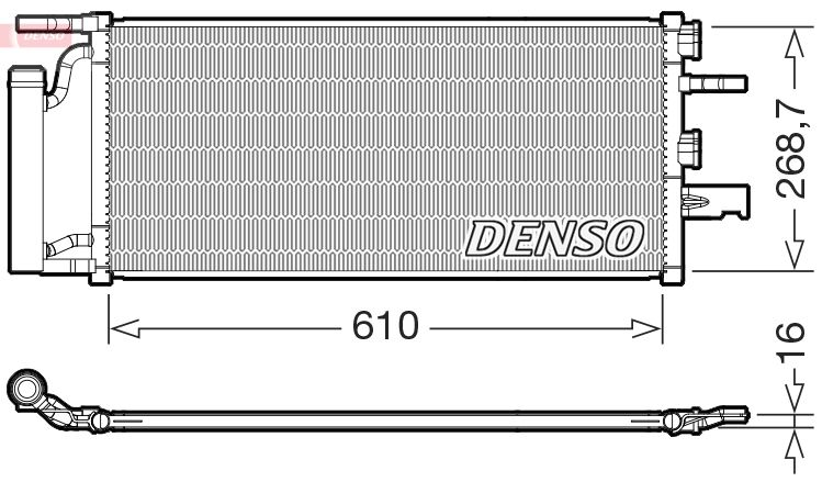 DENSO DCN05036 Condenser, air conditioning