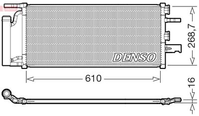 Condenser, air conditioning DENSO DCN05036