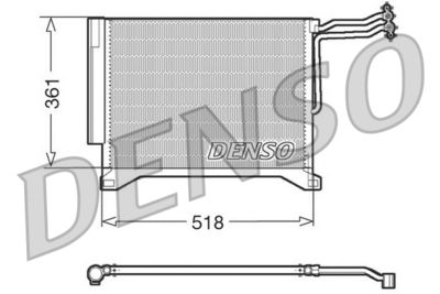Condenser, air conditioning DENSO DCN05100