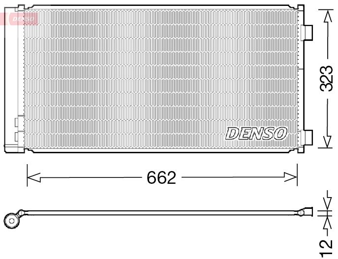 DENSO DCN05103 Condenser, air conditioning