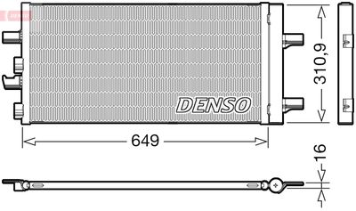 Condenser, air conditioning DENSO DCN05104