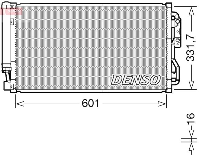 DENSO DCN05105 Condenser, air conditioning