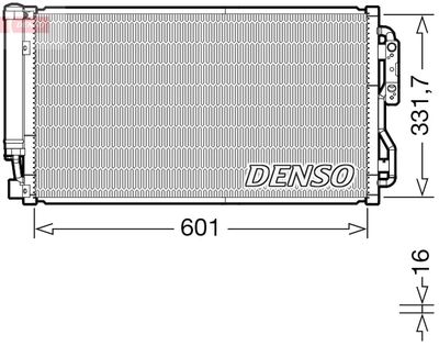 Condenser, air conditioning DENSO DCN05105